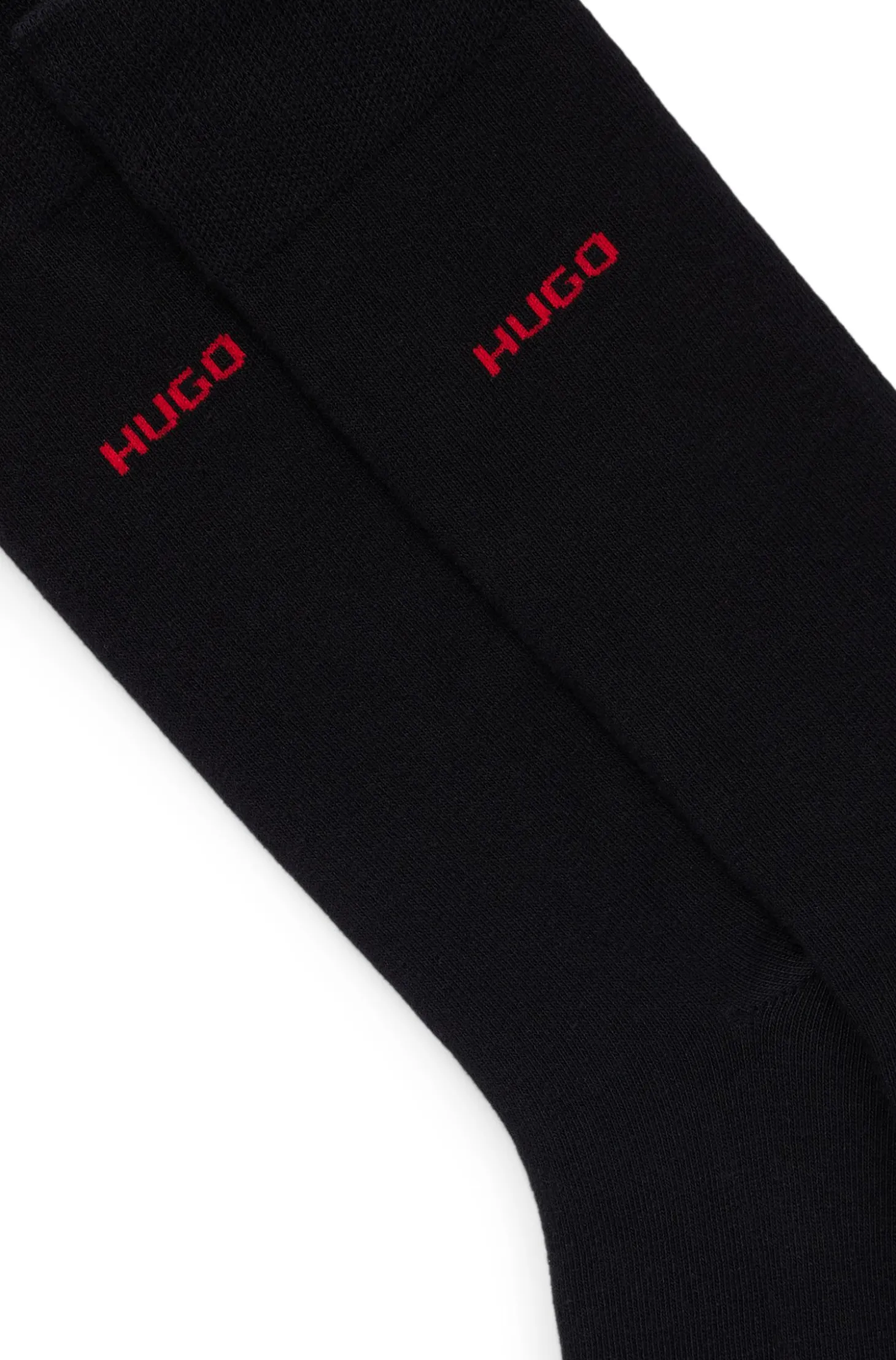 Mittelhohe Socken mit Logos im Zweierpack