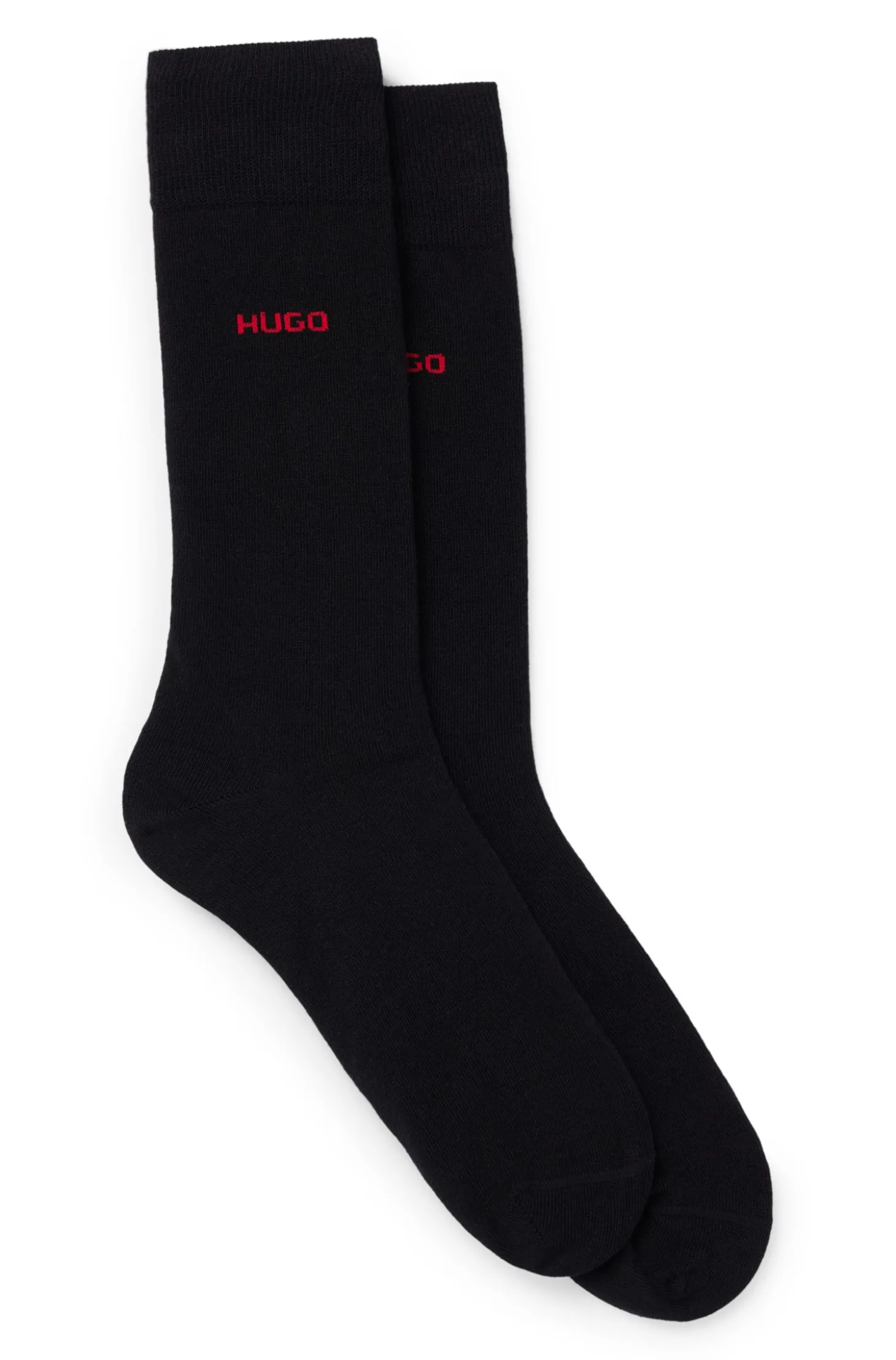 Mittelhohe Socken mit Logos im Zweierpack