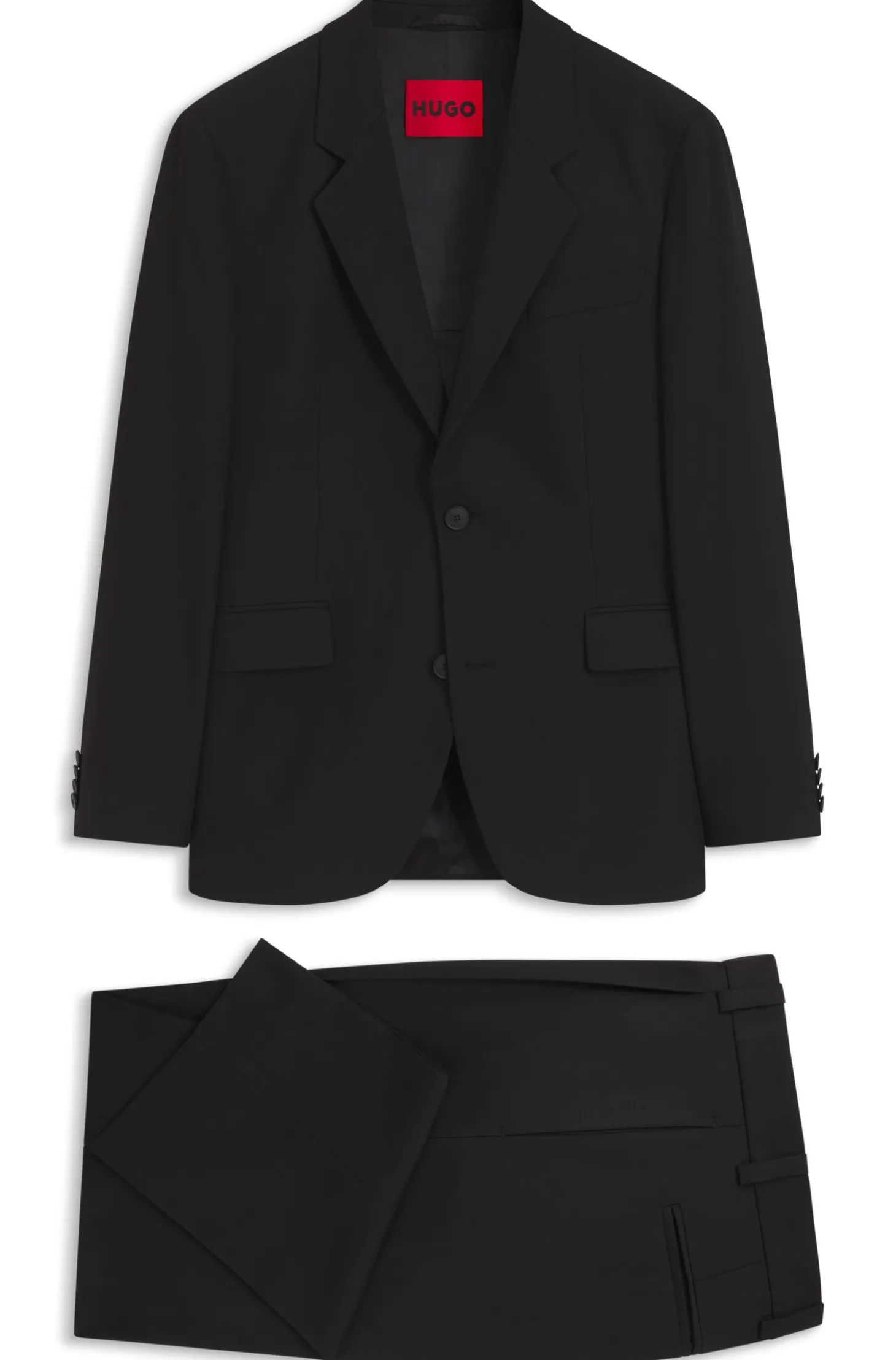 Modern-Fit Anzug im Stretch-Twill, zweiteilig