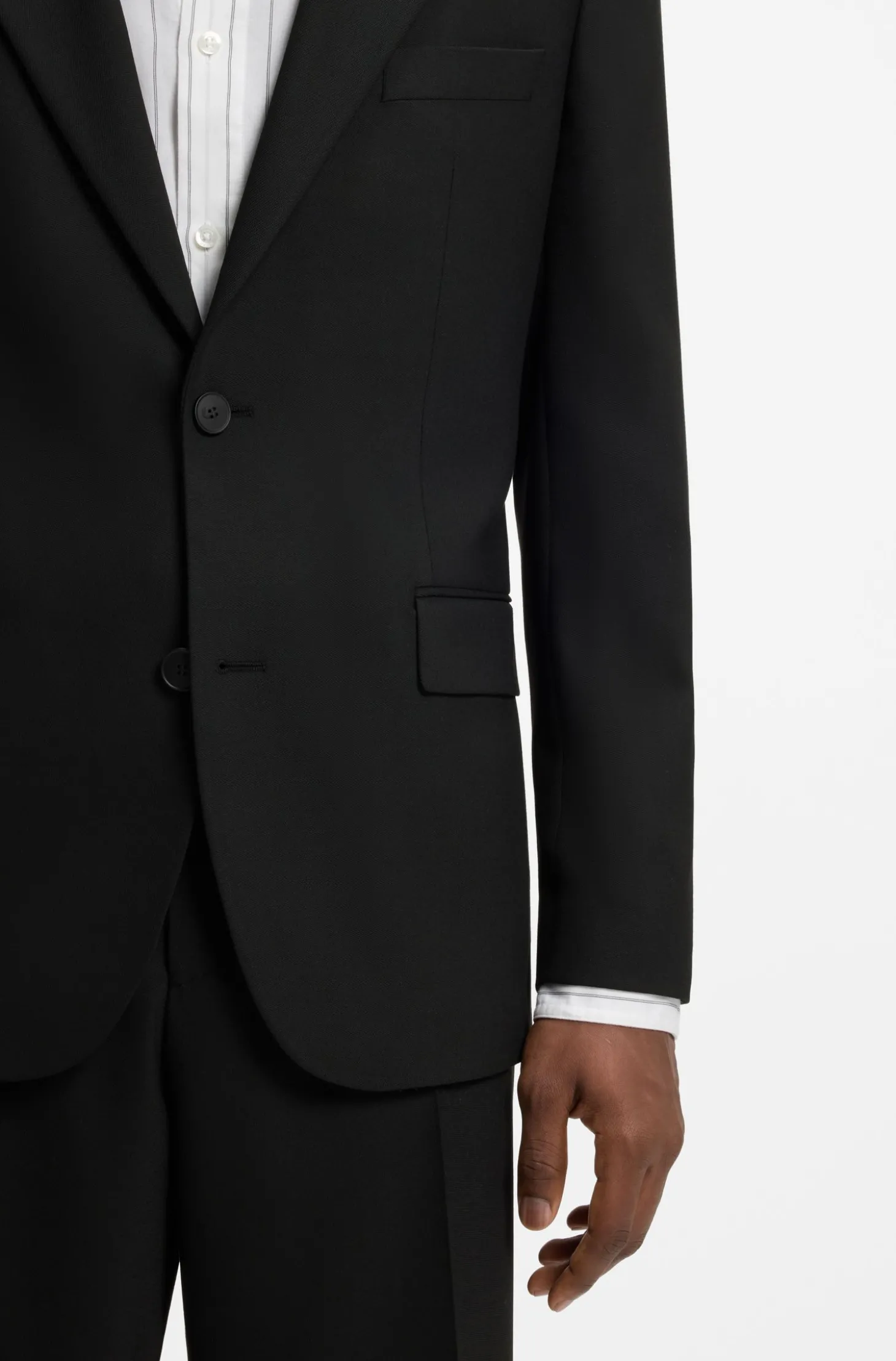 Modern-Fit Anzug im Stretch-Twill, zweiteilig