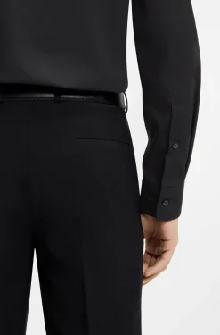 Modern-Fit Hemd aus bügelleichter Baumwoll-Popeline