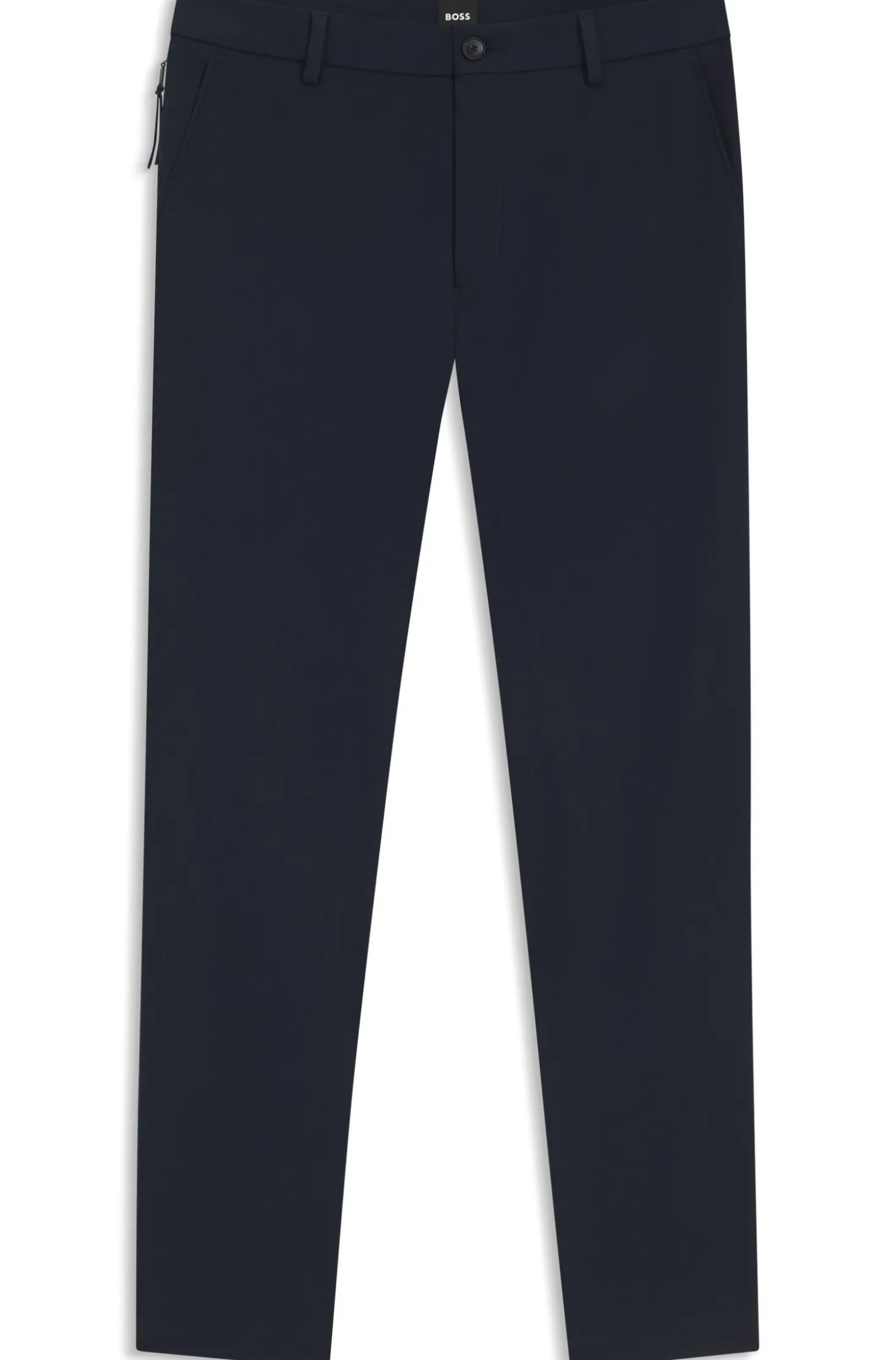 Modern-Fit Hose aus Baumwoll-Mix mit Twill-Struktur