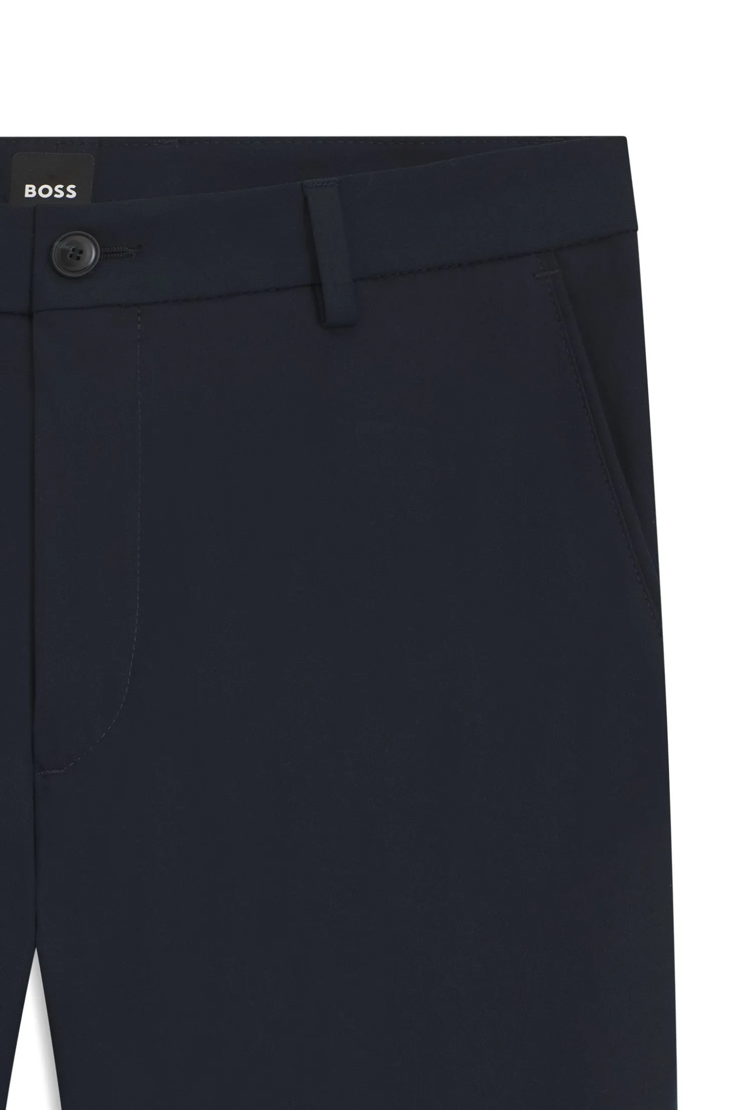 Modern-Fit Hose aus Baumwoll-Mix mit Twill-Struktur