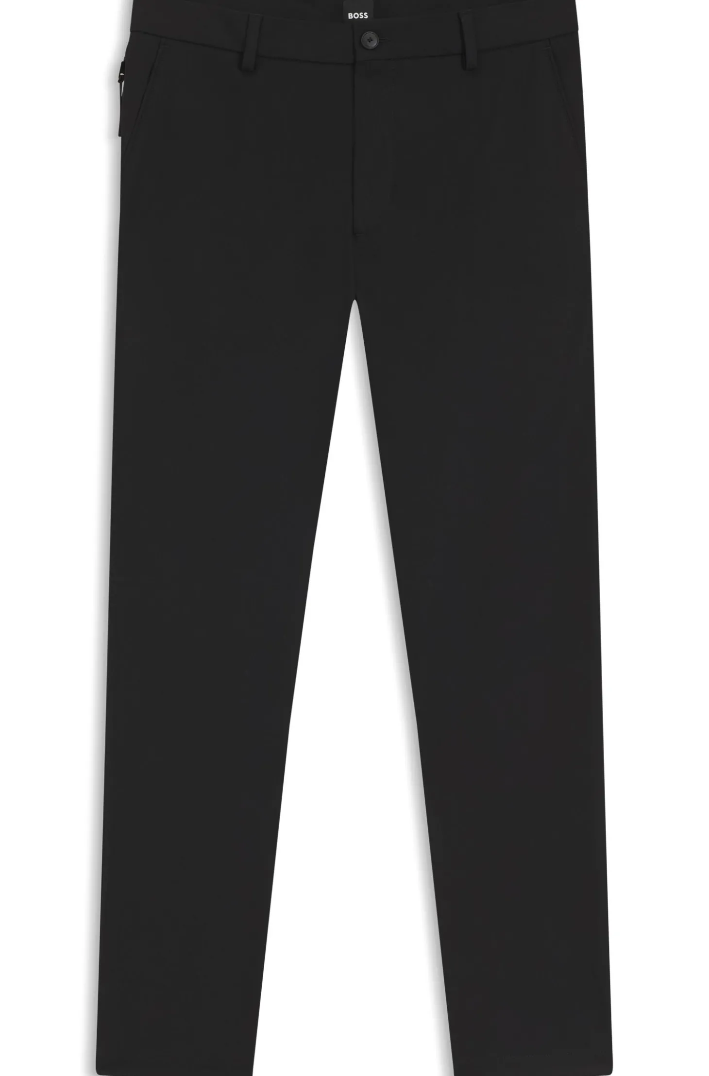 Modern-Fit Hose aus Baumwoll-Mix mit Twill-Struktur