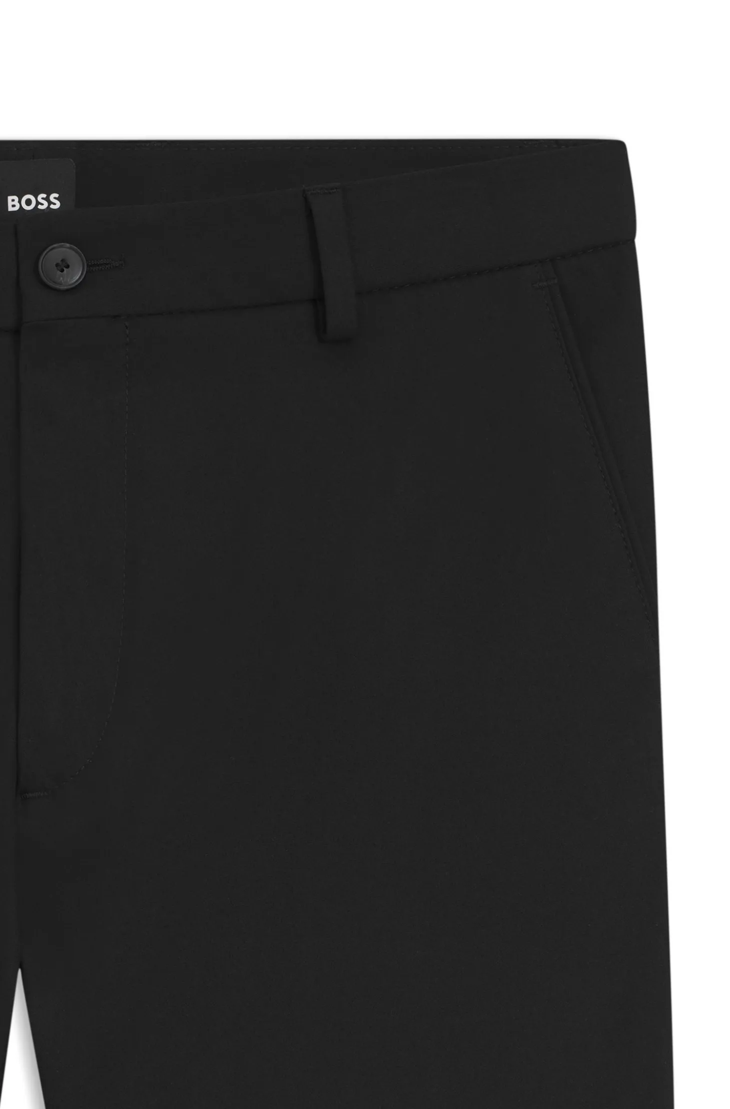 Modern-Fit Hose aus Baumwoll-Mix mit Twill-Struktur