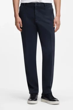 Modern-Fit Hose aus elastischer Baumwoll-Gabardine