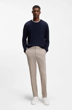 Modern-Fit Hose aus elastischer Baumwoll-Gabardine