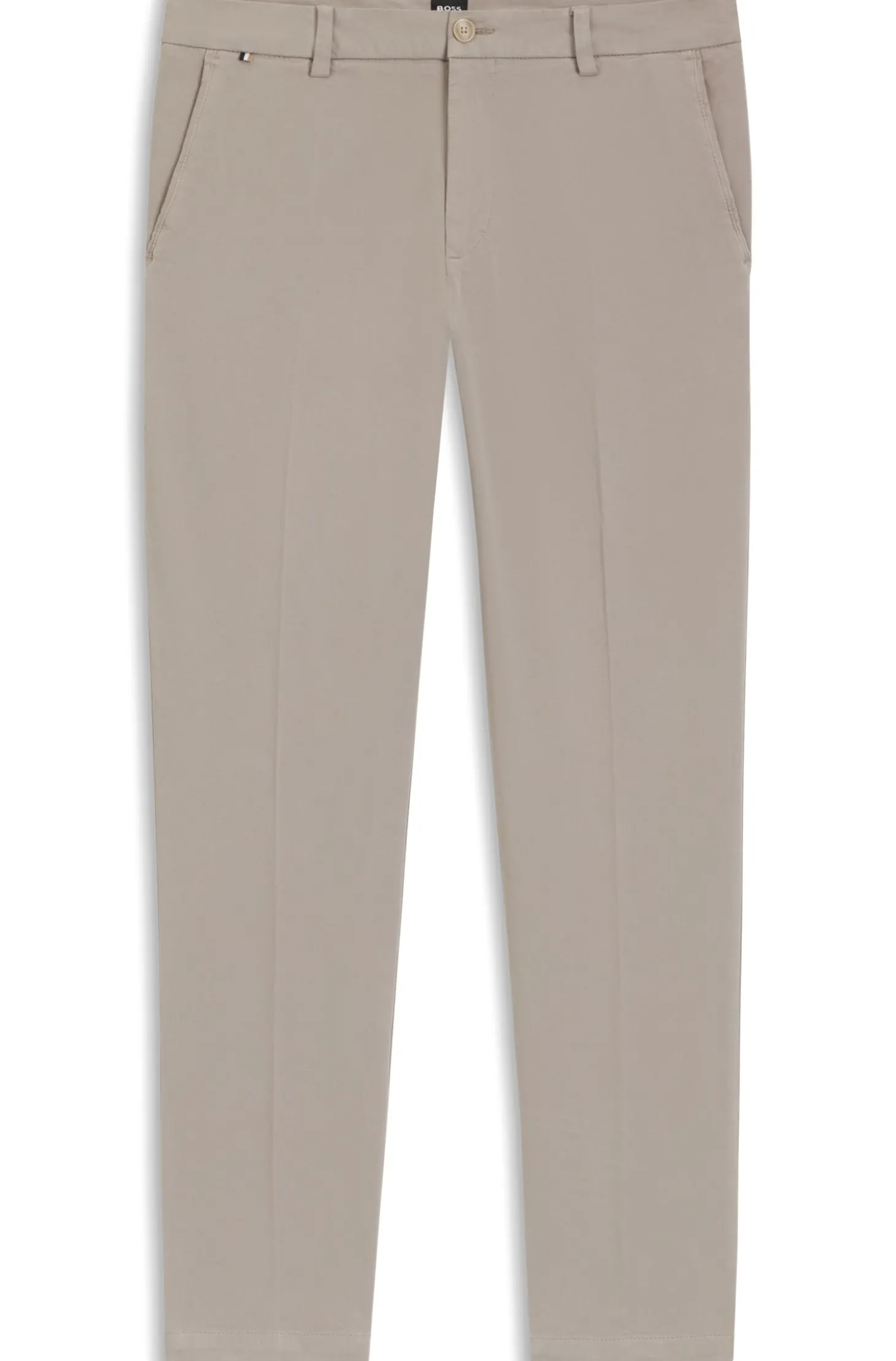Modern-Fit Hose aus elastischer Baumwoll-Gabardine