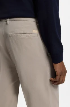 Modern-Fit Hose aus elastischer Baumwoll-Gabardine