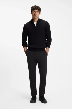 Modern-Fit Hose aus elastischer Baumwoll-Gabardine