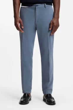 Modern-Fit Hose aus elastischer Baumwoll-Gabardine
