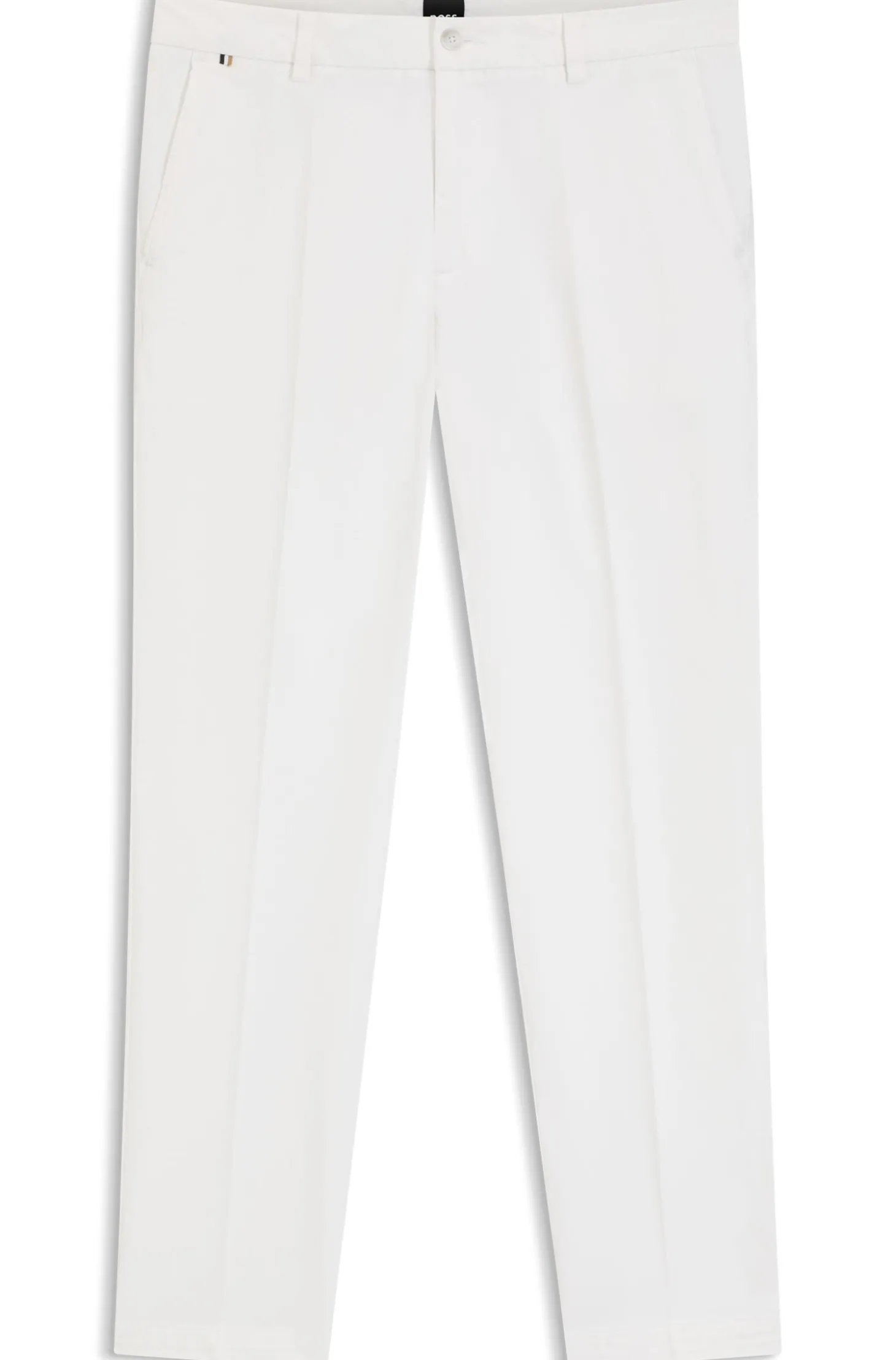 Modern-Fit Hose aus elastischer Baumwoll-Gabardine