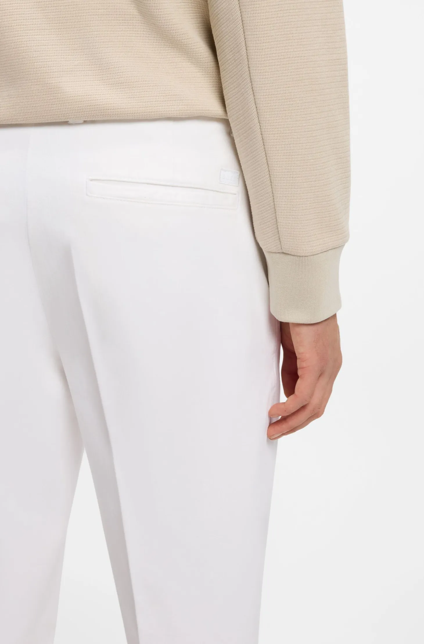 Modern-Fit Hose aus elastischer Baumwoll-Gabardine