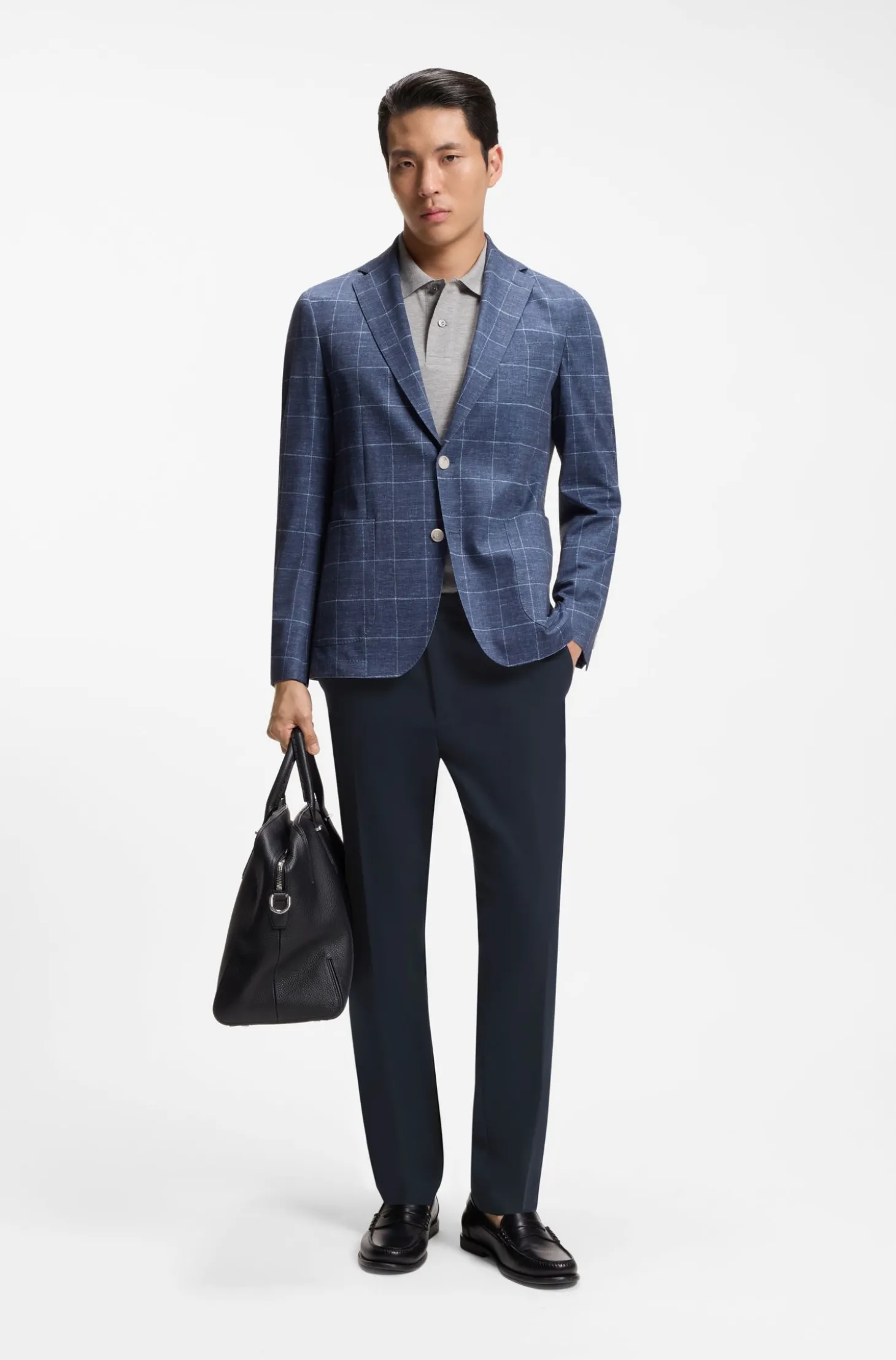 Modern-Fit Hose aus Stretch-Twill