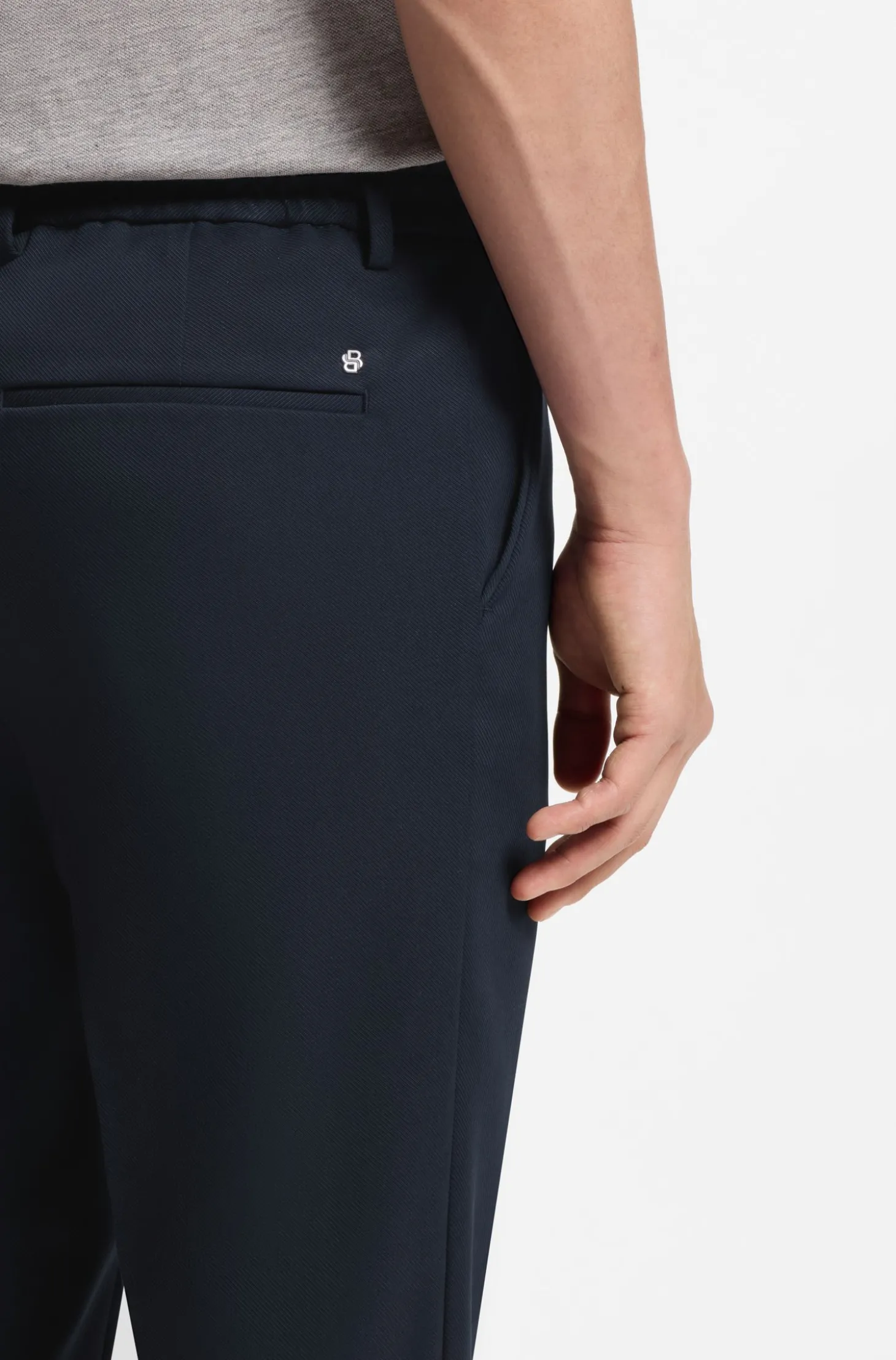 Modern-Fit Hose aus Stretch-Twill