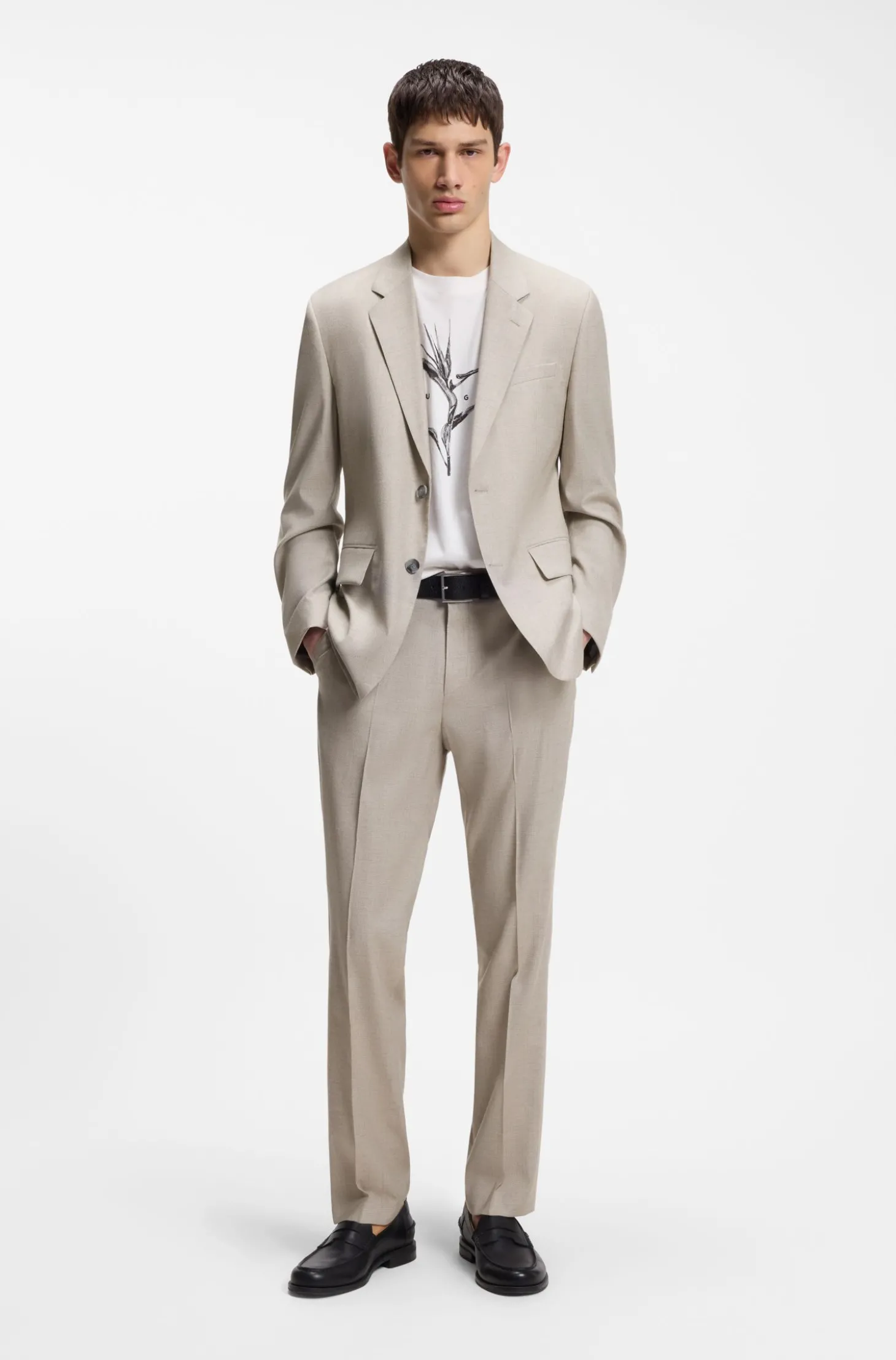 Modern-Fit Hose aus Stretch-Twill