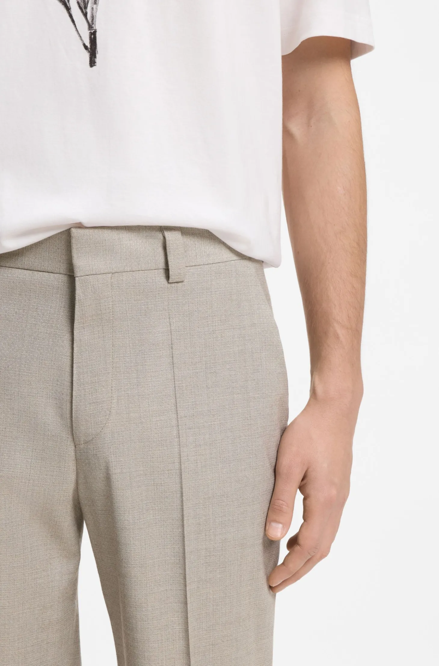 Modern-Fit Hose aus Stretch-Twill