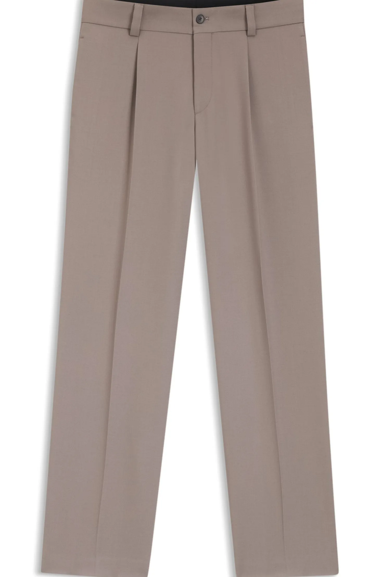 Modern-Fit Hose aus Stretch-Twill mit Bügelfalten