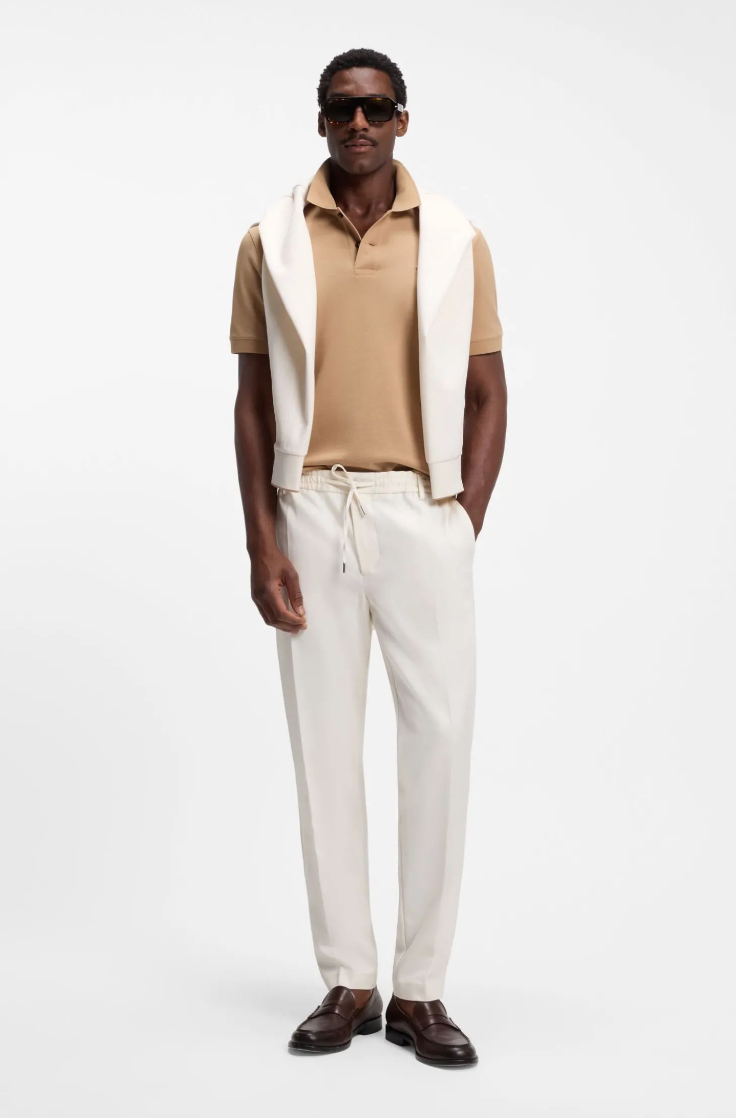 Modern-Fit Hose aus Stretch-Twill