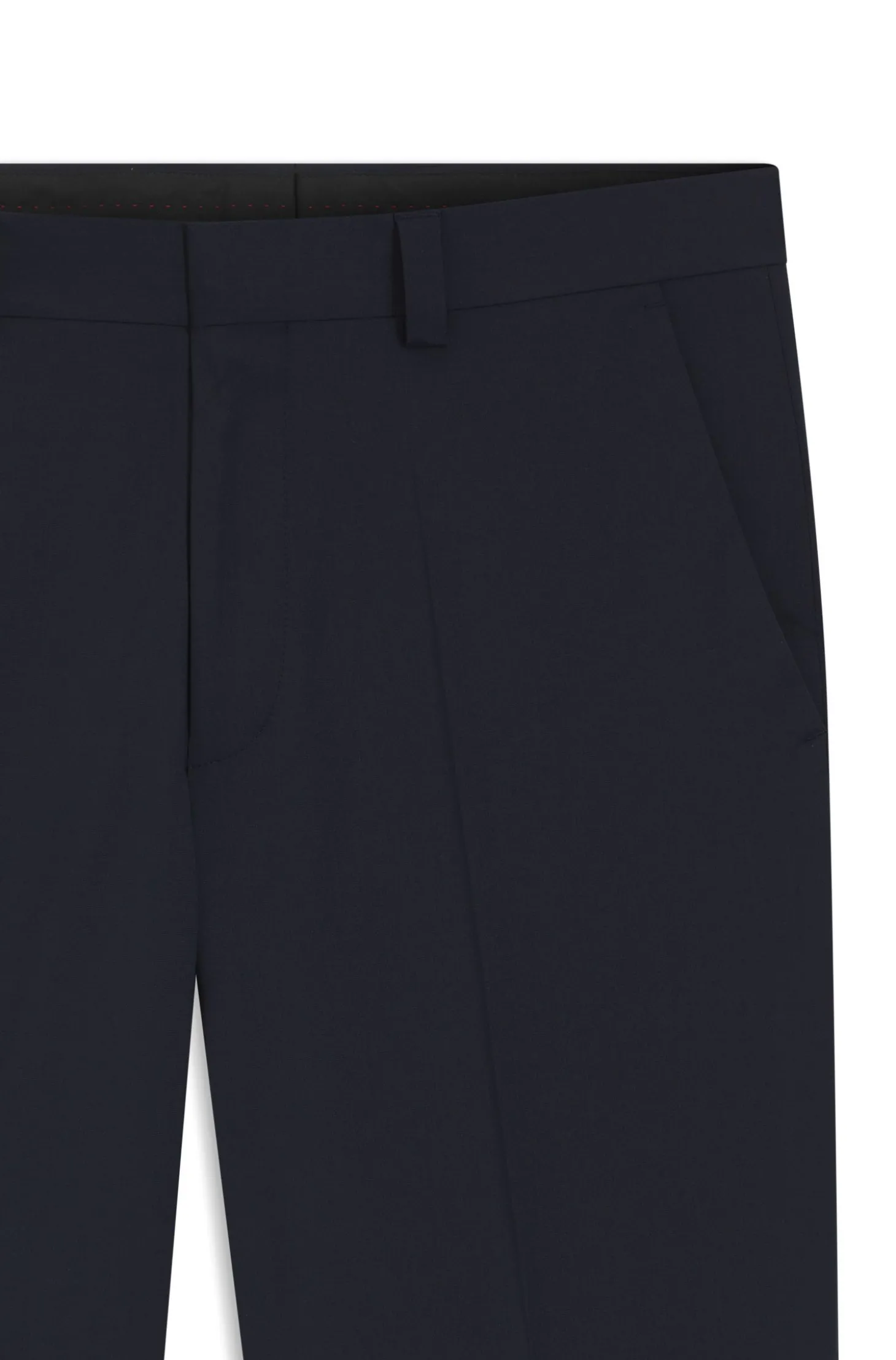 Modern-Fit Hose aus Woll-Mix mit Performance-Stretch