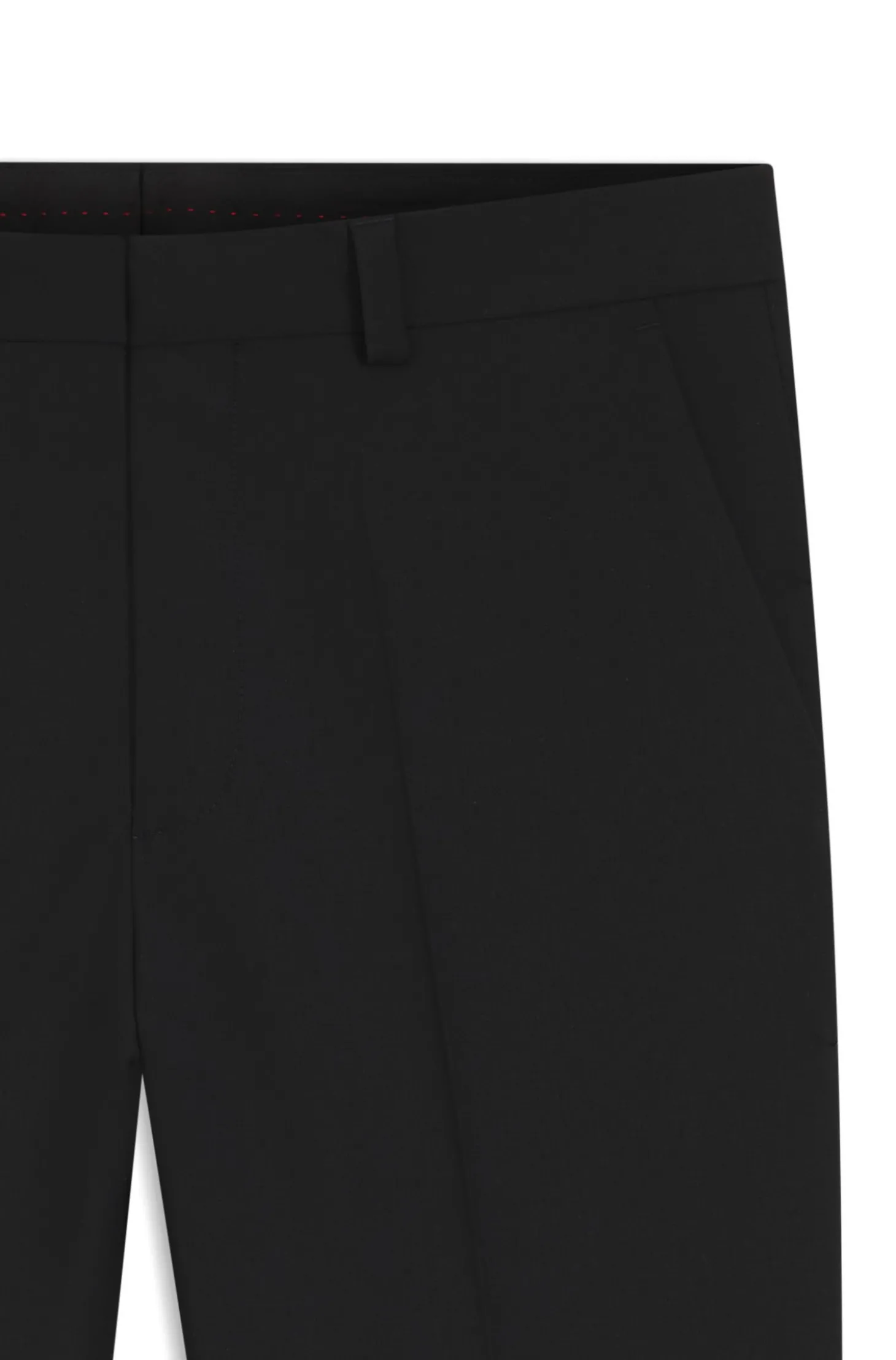 Modern-Fit Hose aus Woll-Mix mit Performance-Stretch