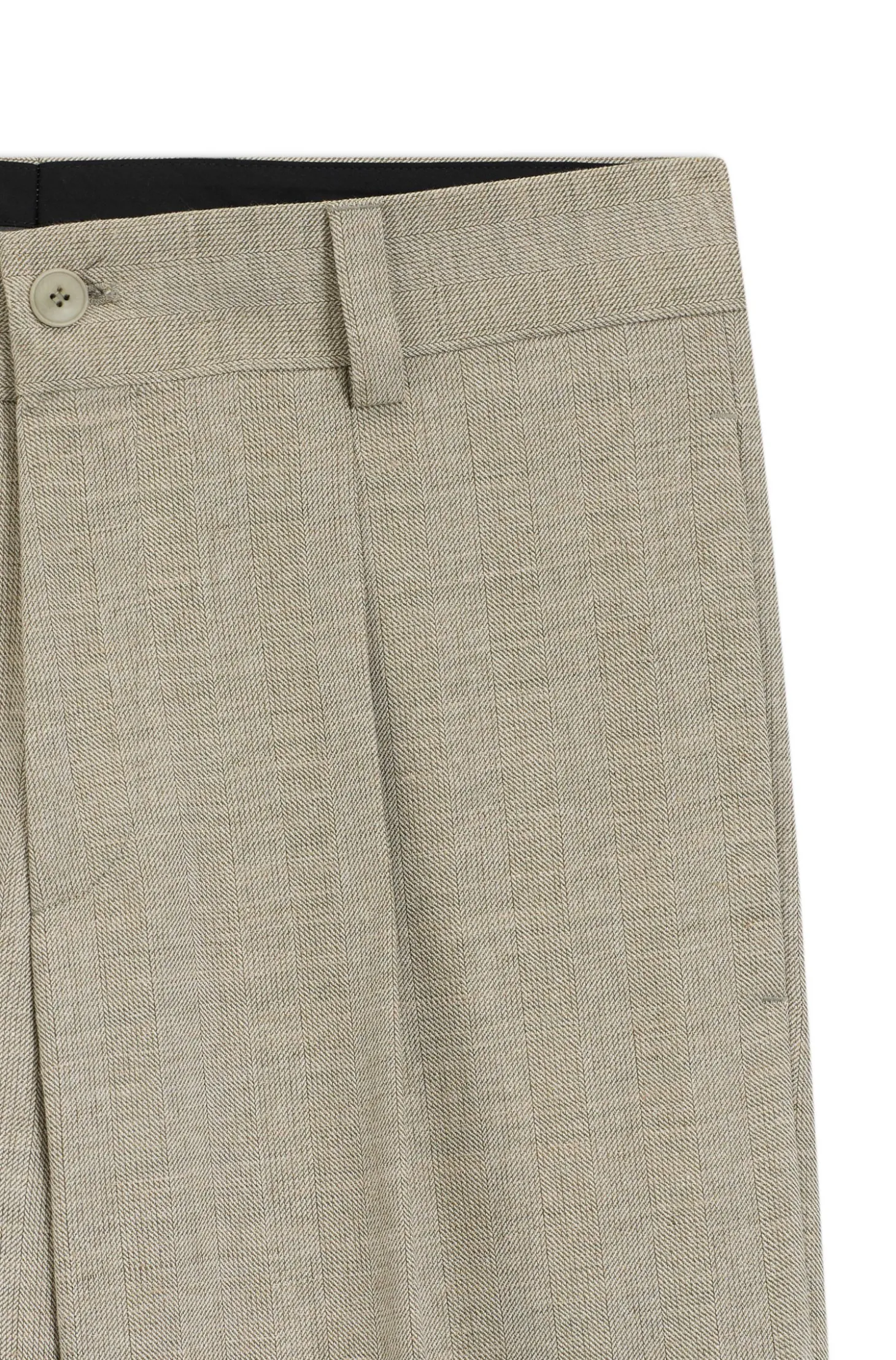 Modern-Fit Hose mit Fischgrät-Webstruktur