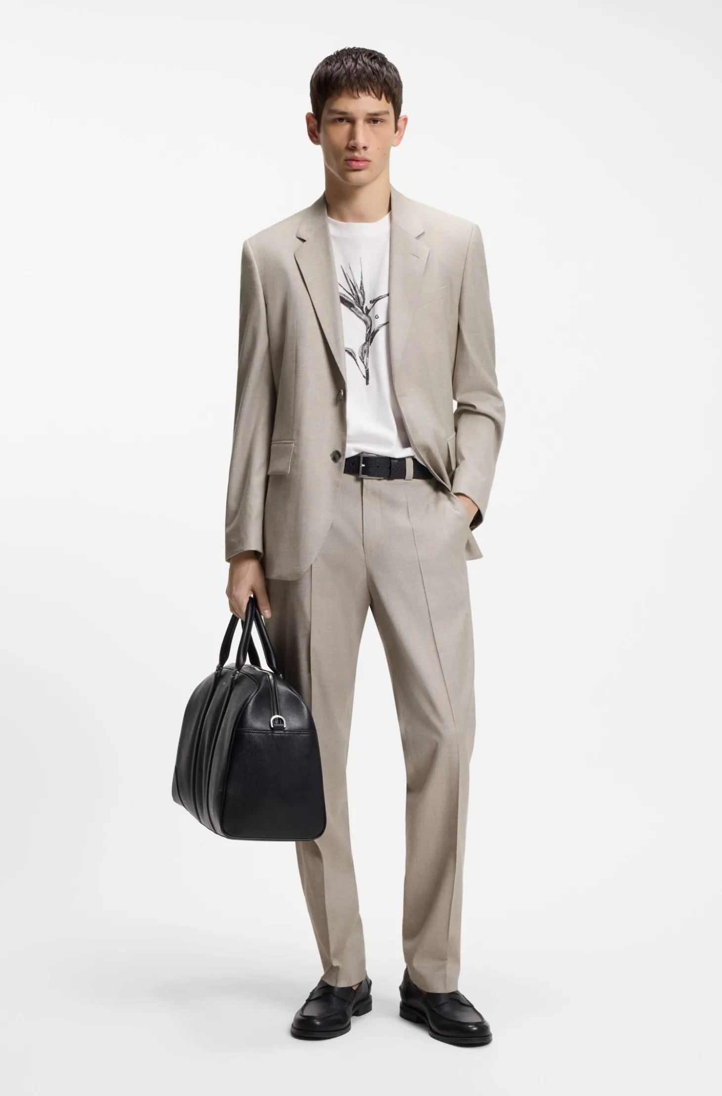 Modern-Fit Sakko aus Stretch-Twill