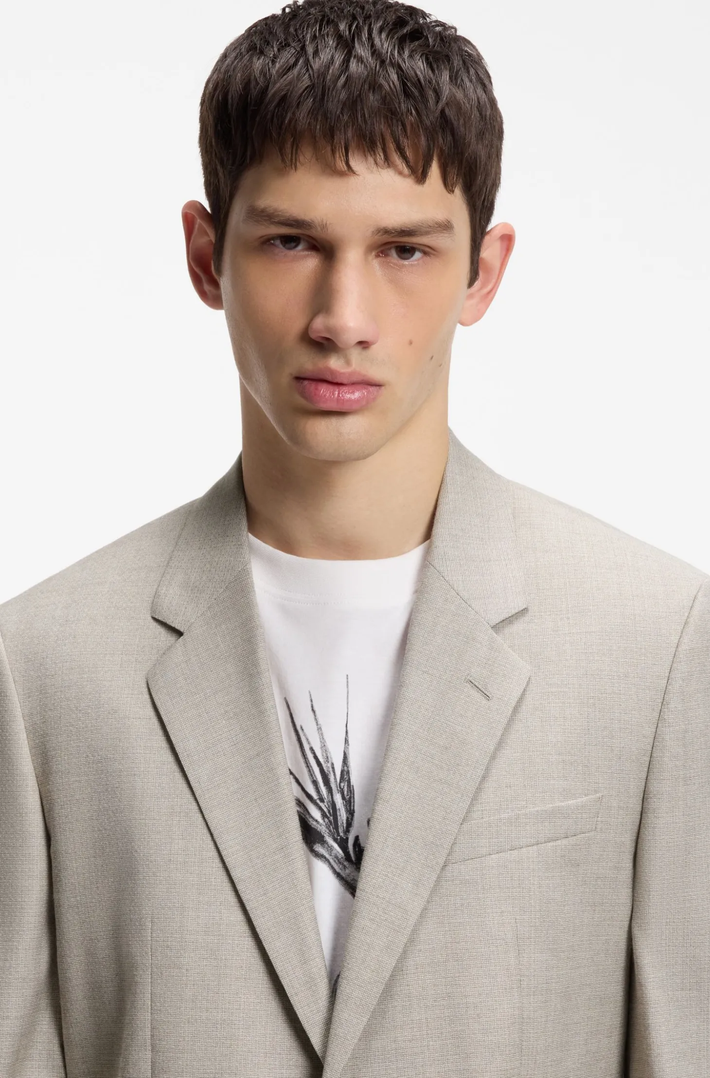Modern-Fit Sakko aus Stretch-Twill