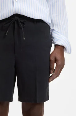 Modern-Fit Shorts aus Leinen-Mix