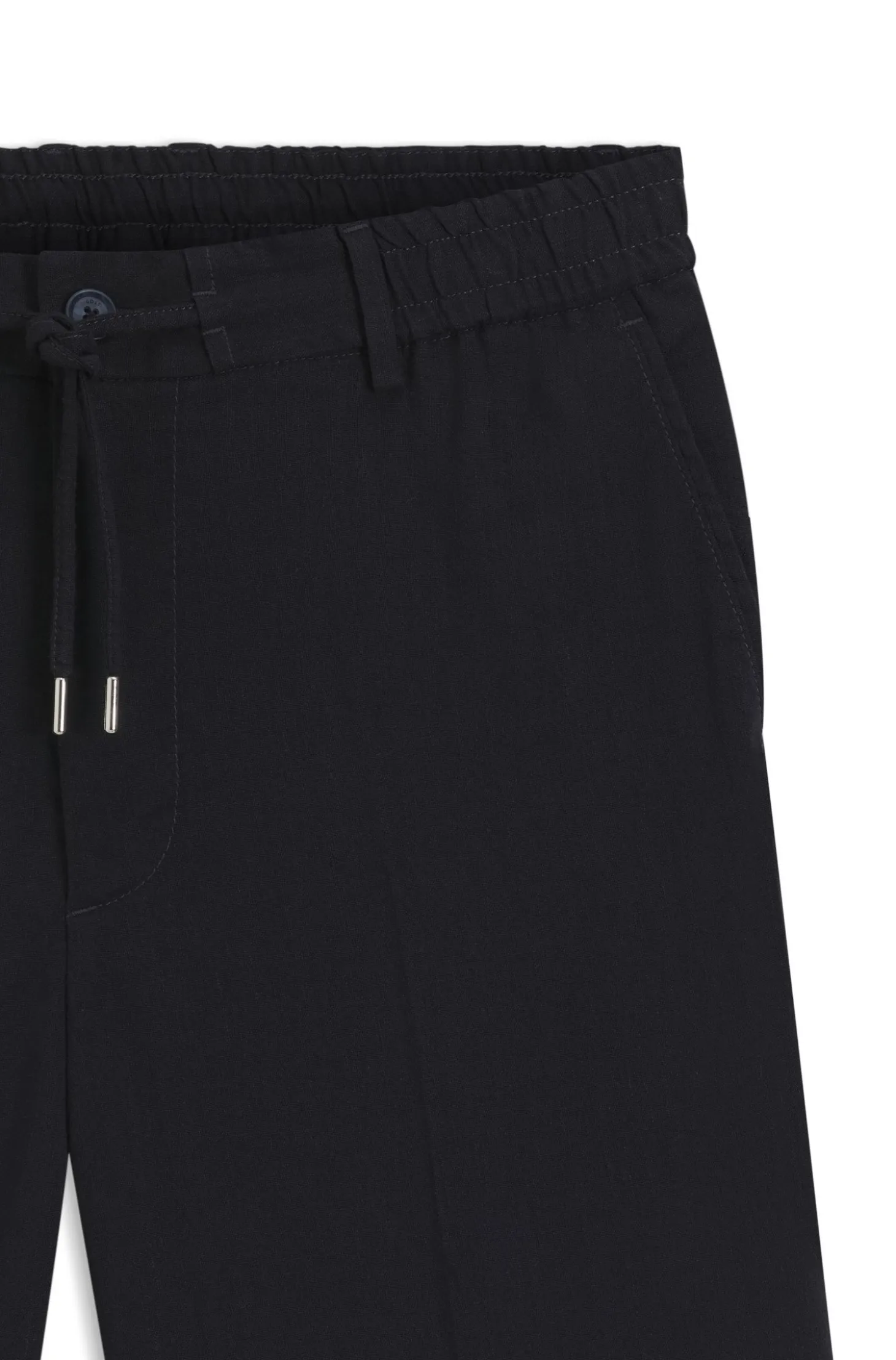 Modern-Fit Shorts aus Leinen-Mix