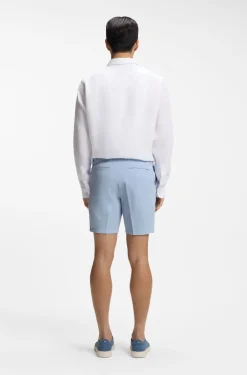 Modern-Fit Shorts aus Stretch-Baumwolle
