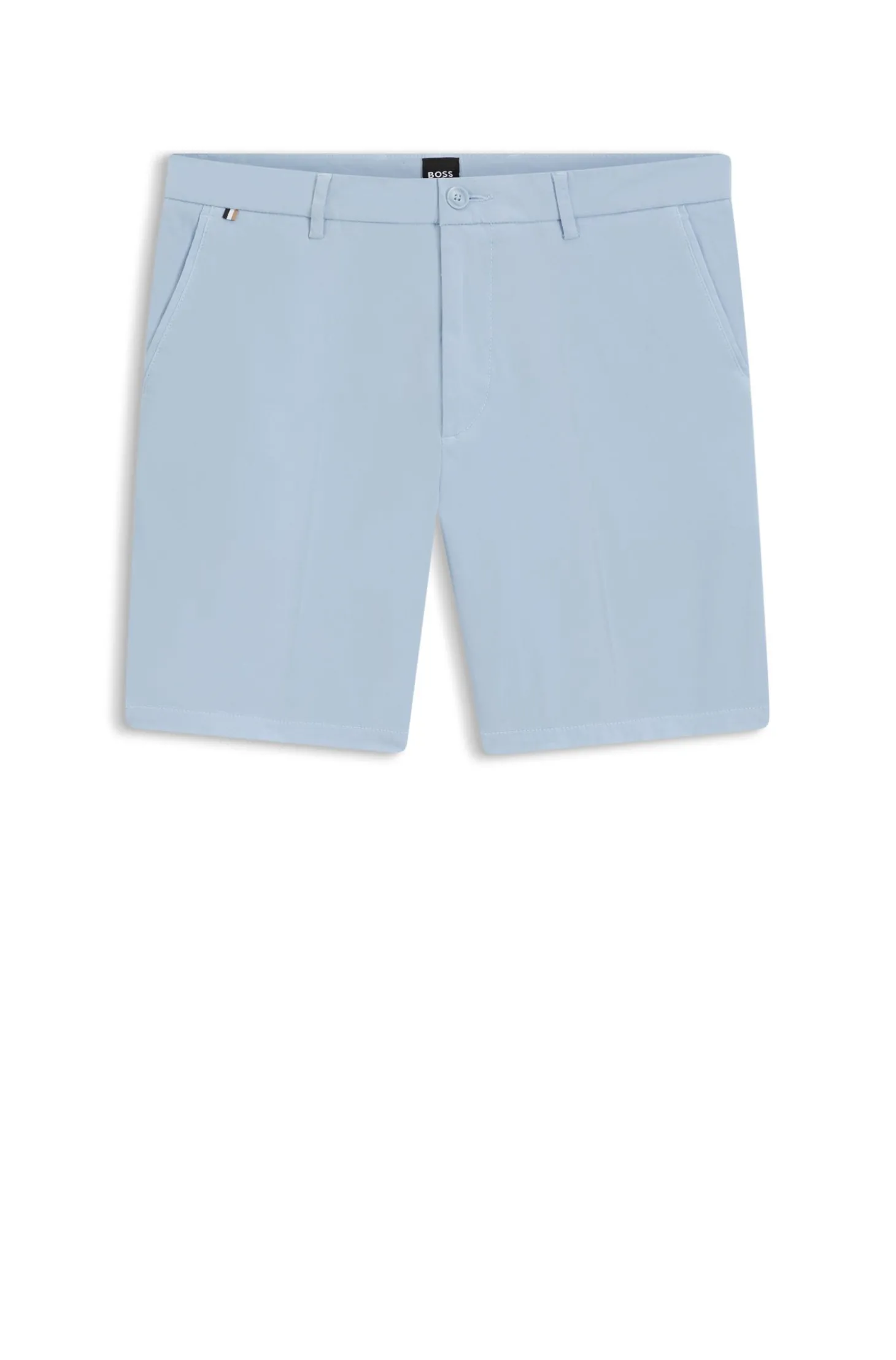 Modern-Fit Shorts aus Stretch-Baumwolle