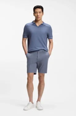 Modern-Fit Shorts aus Stretch-Baumwolle