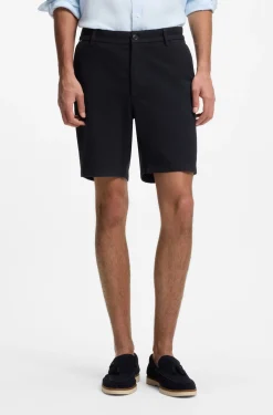 Modern-Fit Shorts aus Stretch-Baumwolle