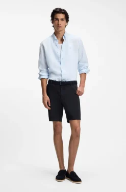Modern-Fit Shorts aus Stretch-Baumwolle
