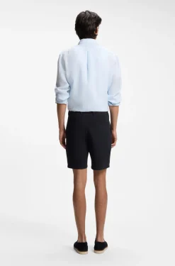 Modern-Fit Shorts aus Stretch-Baumwolle