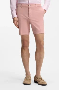 Modern-Fit Shorts aus Stretch-Baumwolle