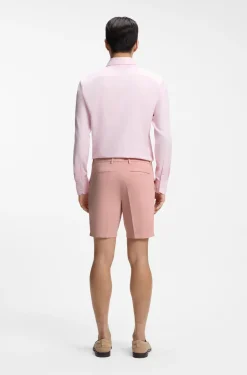 Modern-Fit Shorts aus Stretch-Baumwolle