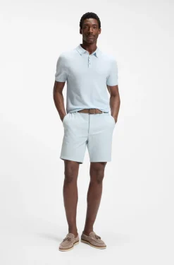 Modern-Fit Shorts aus Stretch-Baumwolle