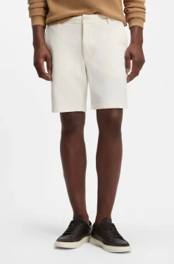 Modern-Fit Shorts aus Stretch-Baumwolle