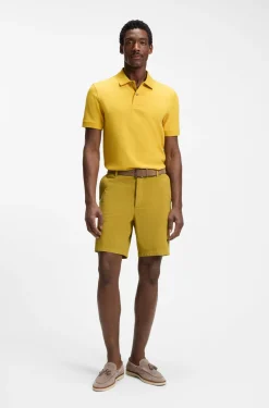 Modern-Fit Shorts aus Stretch-Baumwolle