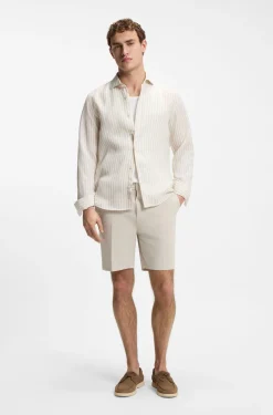 Modern-Fit Shorts aus Stretch-Baumwolle