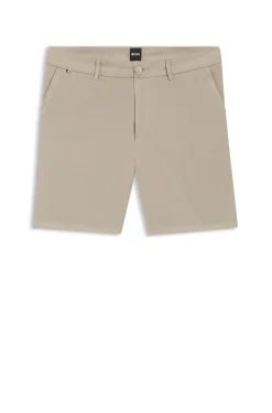 Modern-Fit Shorts aus Stretch-Baumwolle