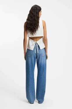 Modern-Fit Weste mit Rückenschlitz