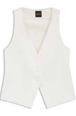 Modern-Fit Weste mit Rückenschlitz