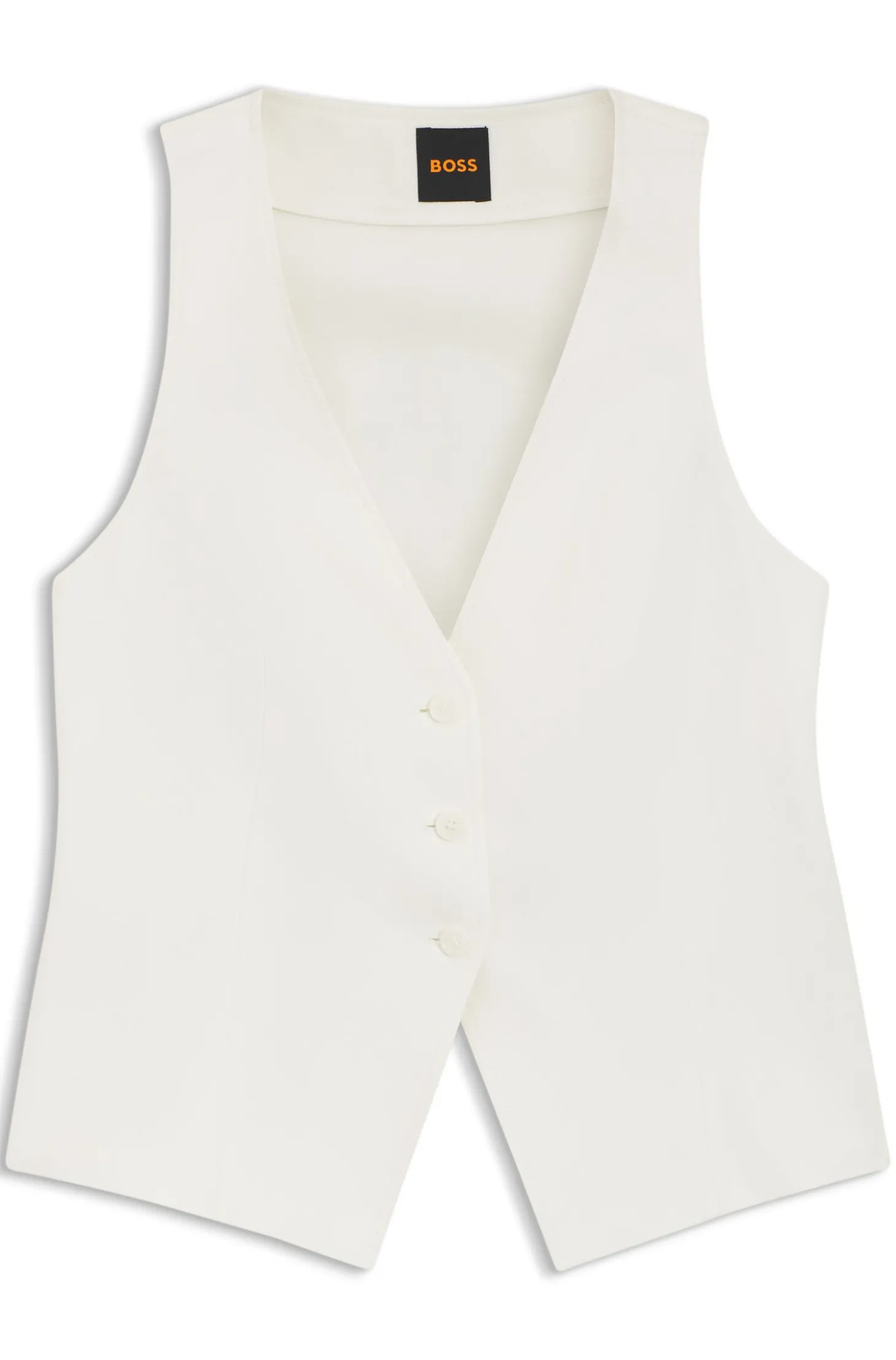 Modern-Fit Weste mit Rückenschlitz