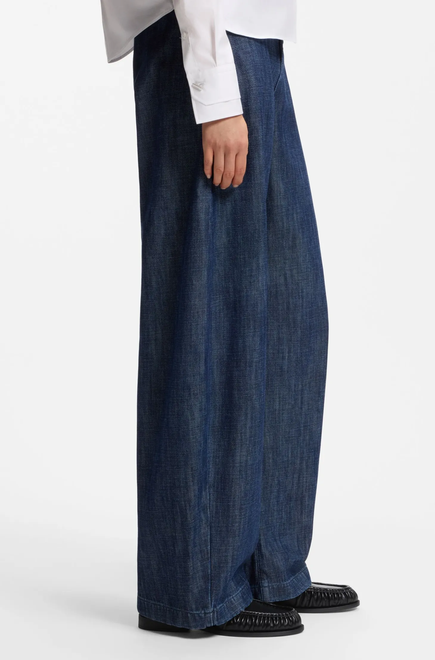Mokassins aus Leder mit Double B Monogramm