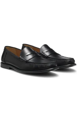 Mokassins aus Leder mit Pennyloafer-Besatz