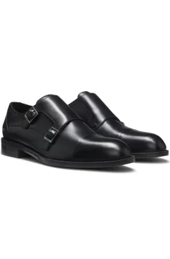 Monkstraps aus Leder mit doppeltem Riemen