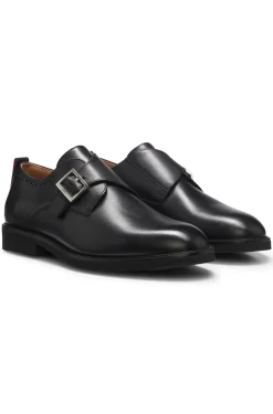 Monkstrap-Schuhe aus Leder mit Budapester-Details